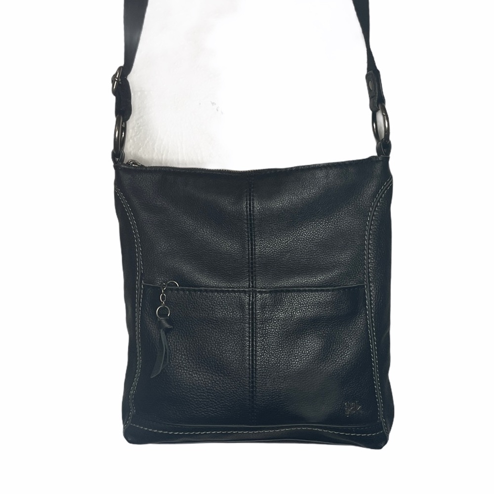 The Sak Black Leather Crossbody Handbag